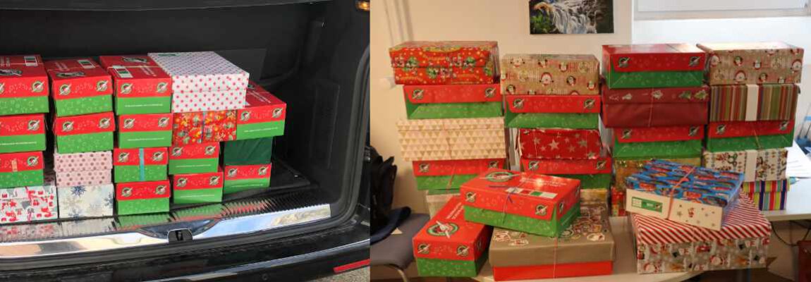 #caption1 Weihnachten im Schuhkarton